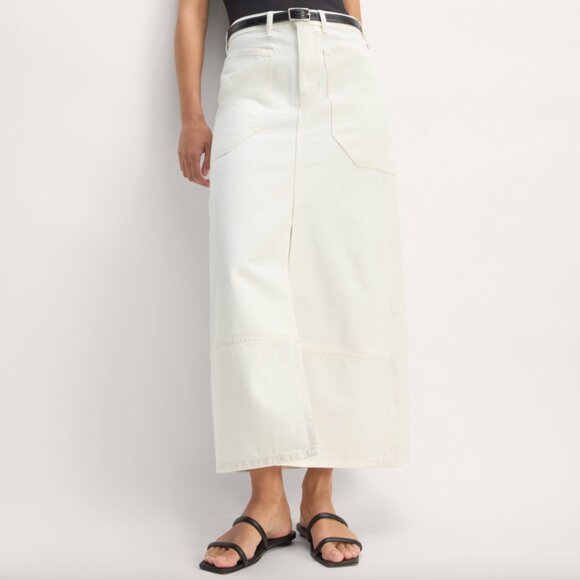 NEW Everlane The Gardener Skirt Womens 31 Bone - Picture 1 of 13